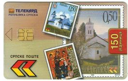 Telefonkarte Serbien Briefmarken