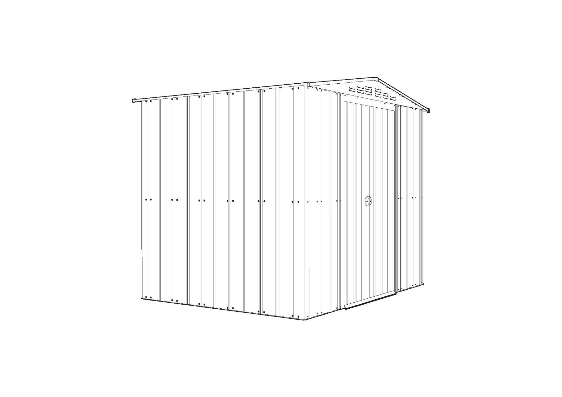 Gartenhäuser & Gewächshäuser: Metallhaus 8x6 – Neu und originalverpackt aus Erlinsbach von Home-World 3