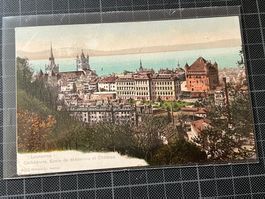 Lausanne, Cathédrale, Ecole de Medecine et Château, 1907