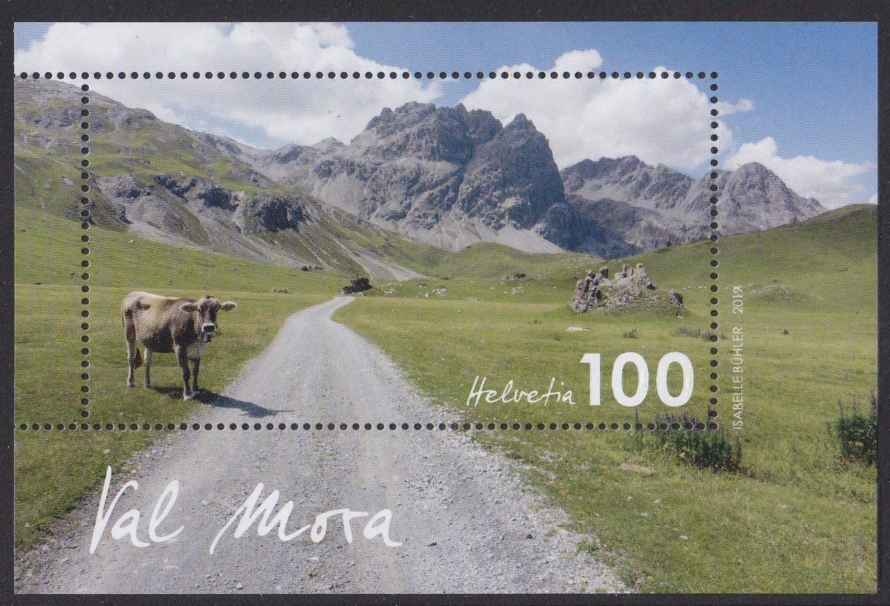 Tutti i francobolli: 2019 Block  1Fr.  Val Mora  ** Postfrisch ** – Nuovo (secondo la descrizione) da Adliswil venduto da Aenti