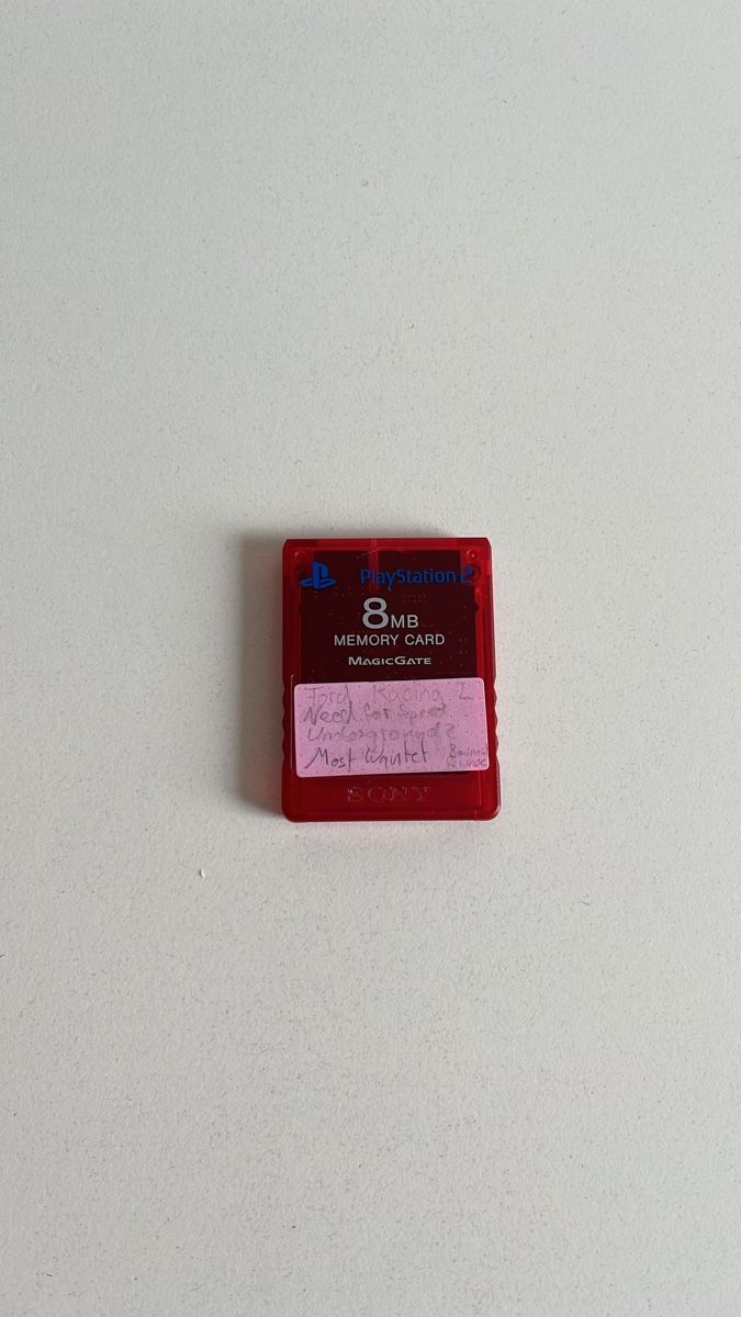 Sony Memory unit & Memory card: PlayStation 2 Memory Card 8MB rot gebraucht – Usato da Basel venduto da Palchyk