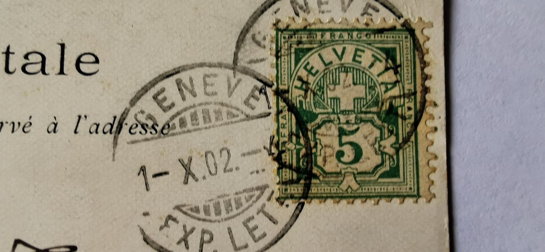 Tutti i francobolli: Postkarte 1902 – Usato da Aadorf venduto da Chnorli-Furz 2