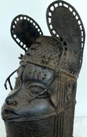 XXL seltener alter Benin Bronze Kopf H 46 cm Kg 9,3