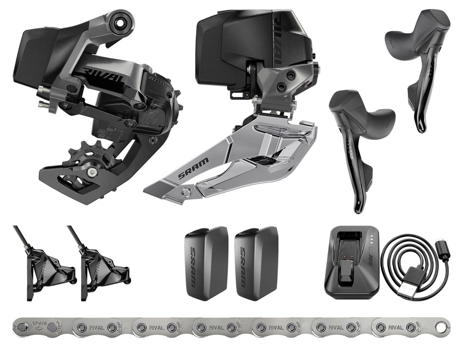 Sram Pezzi di ricambio: Groupe SRAM RIVAL E1 AXS 2x12v COMPLET !!! – Usato da Ependes FR venduto da Nada84