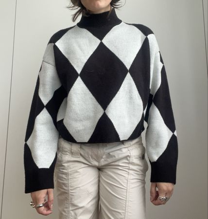 Pullover mit Rautenmuster von H&M, Grösse S
