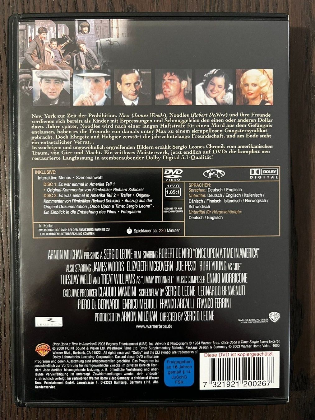 Tutti i DVDs: Es war einmal in Amerika – Usato da Zürich venduto da FilmFreunde 1