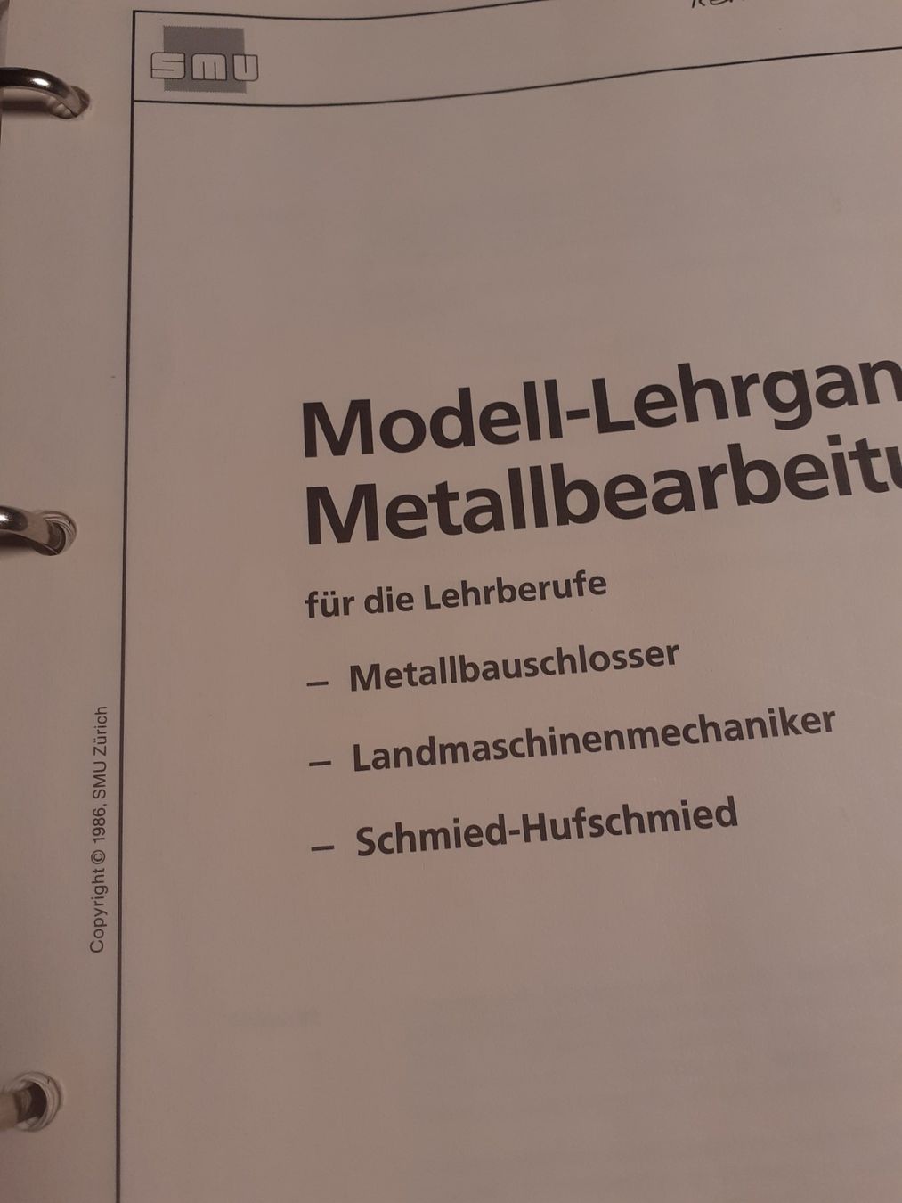 Bücher: Modell-Lehrgang Metallbau – Gebraucht aus Studen BE von DGK_swiss
