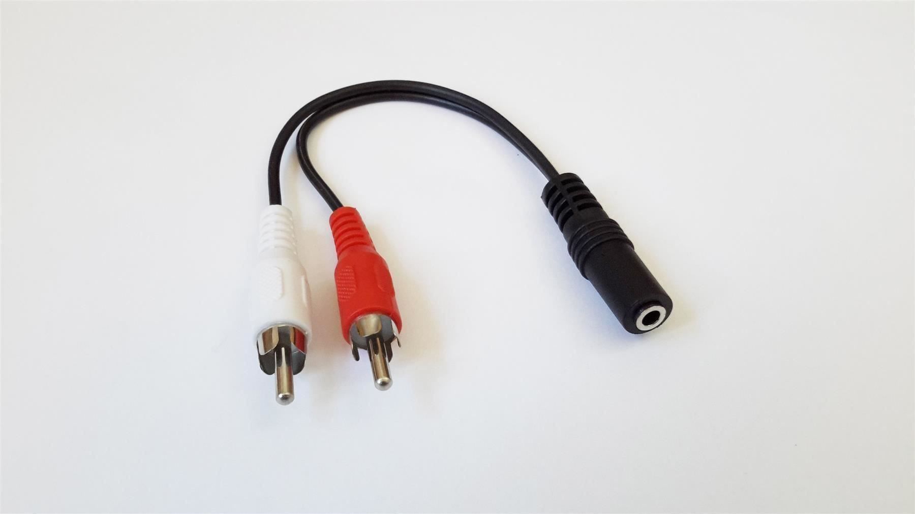 Kabel: Audiokabel 3.5 mm Buchse auf 2x Cinch – Neu und originalverpackt aus St. Gallen von cointec 1