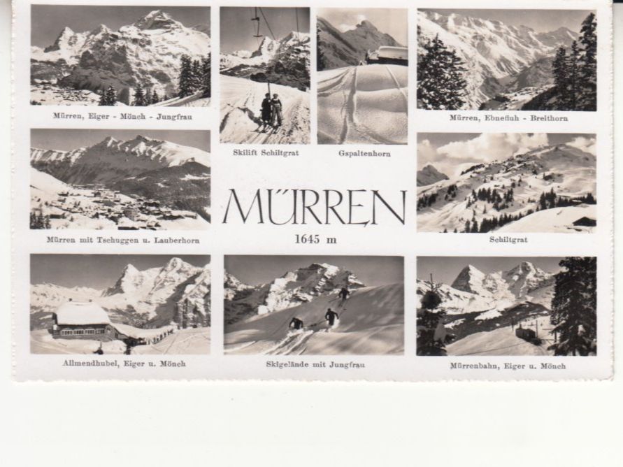 Ansichtskarten: Mürren ca. 1950 – Gebraucht aus Bürglen TG von StampGraf