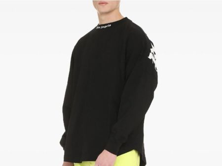 Palm Angels Long-Sleeved Sweatshirt Black Original