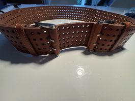Maison Margiela Gürtel, Leder, Doppelschnalle, Gr85/6cm