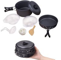 Kit d'ustensiles de cuisine pour camping voyage