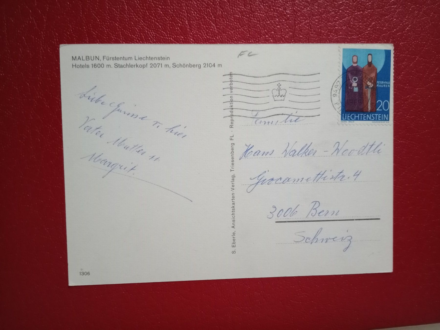 Cartes postales: Malbun Liechtenstein Gesamtansicht 1969 – D'occasion à Küttigen par Melisch1000 1