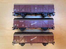 3 Märklin gedeckte Güterwagen DB