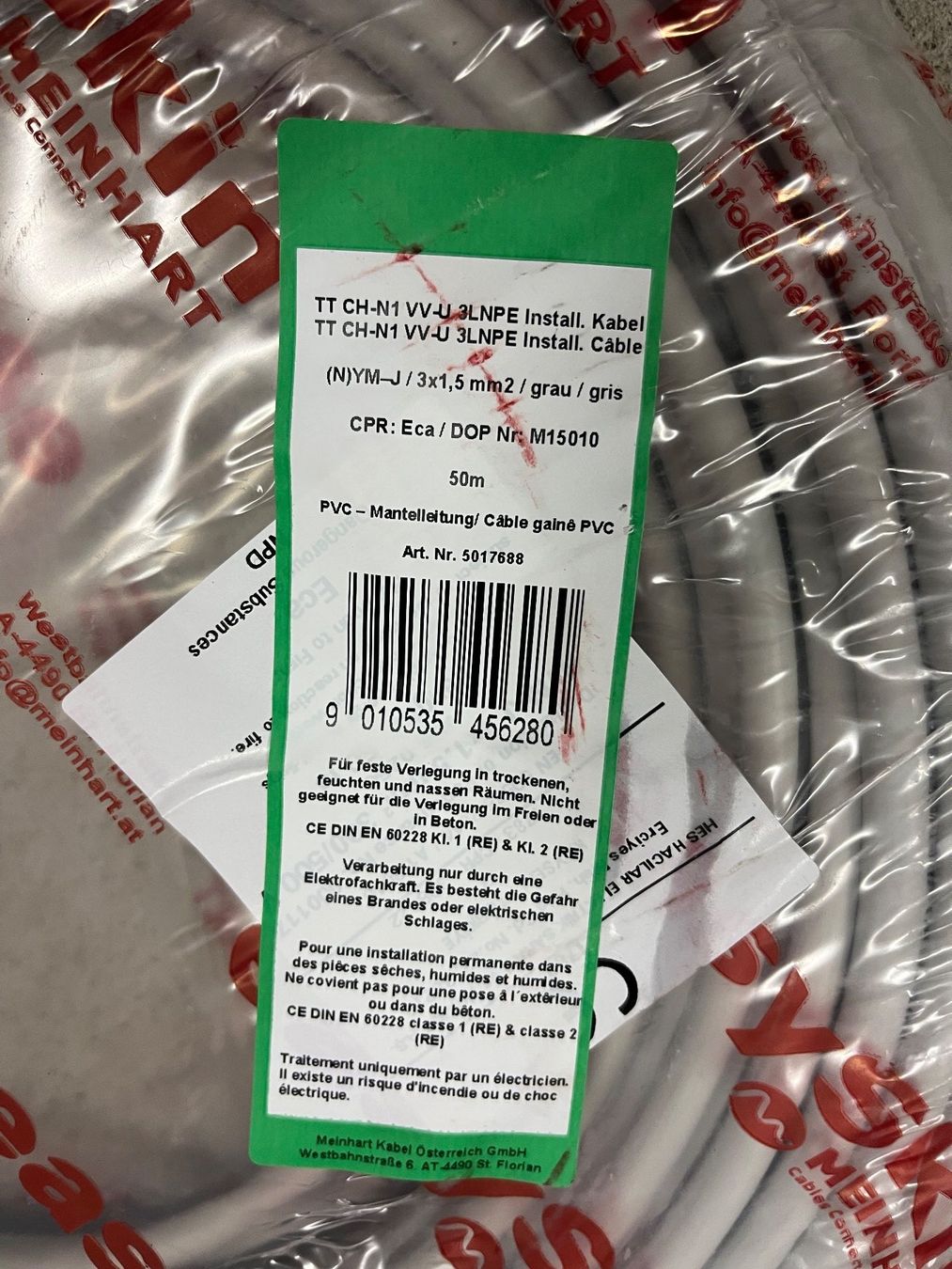 Cavi: Kabel 3x1.5mm2 grau 50m – Nuovo (secondo la descrizione) da Zürich venduto da Andy_S_ 1
