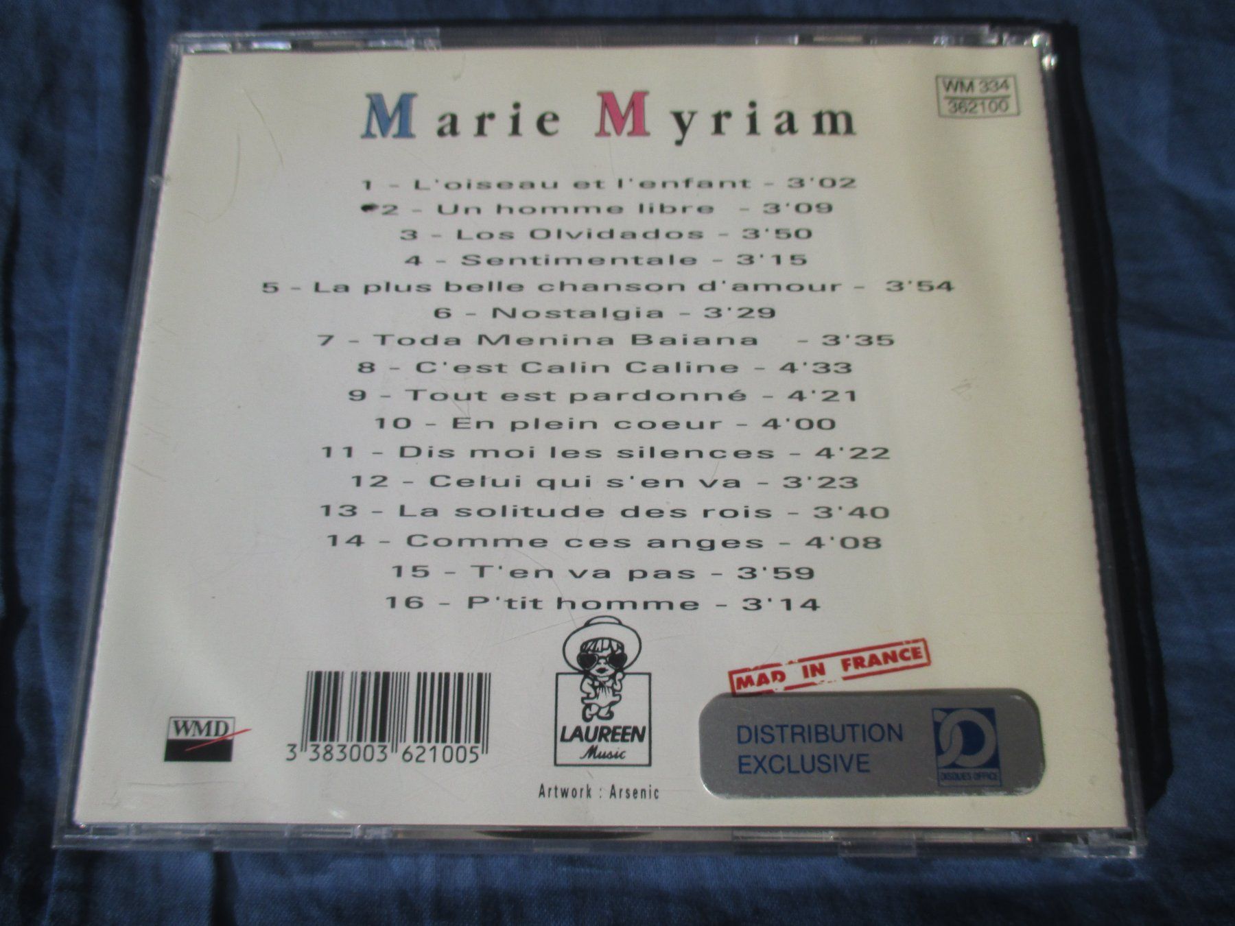 CD: Marie Myriam : Tout simplement – Usato da Colombier NE venduto da Nevenma 1
