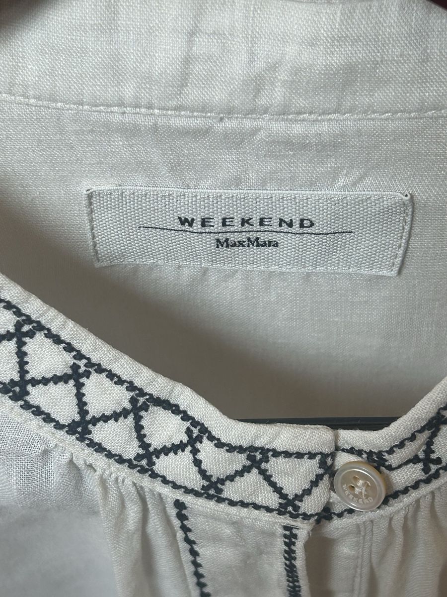 Max Mara Camicette: Chemisier en lin WEEKEND de MAX MARA – Usato da Saanen venduto da Plonplon 1