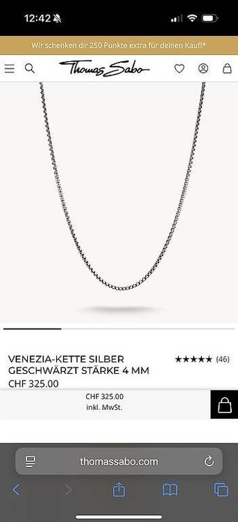 Thomas Sabo X0001L Collana da donna in argento con