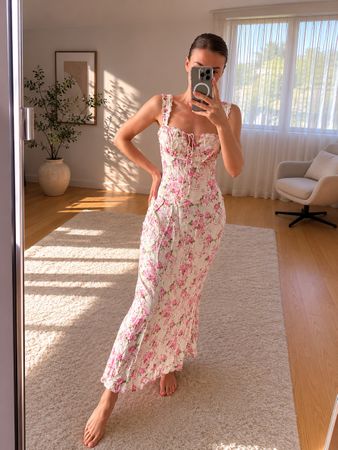 Mango Floral Midi Dress - Perfect for summer days!