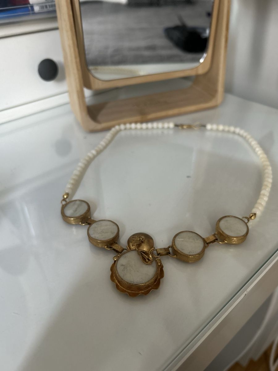 Catenine: Perlmutt Design Kette Wie Neu – Nuovo (secondo la descrizione) da St. Gallen venduto da avl_k5my 1