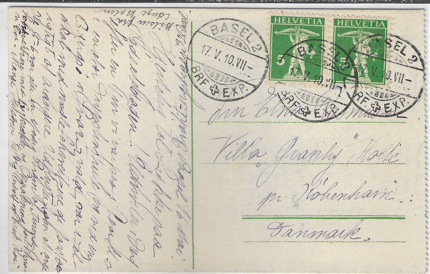 Cartoline postali: Basel - Städtische Bibliothek – Usato da Ettingen venduto da Kartenplanet 1