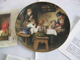 Porzellan-Teller (Lilien) »Das Tischgebet»