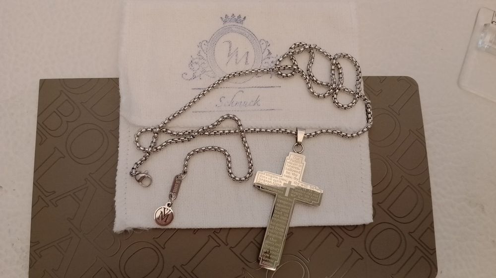HCMA Vintage Titan Stahl Anhänger Saint Michael Der Erzengel Saint