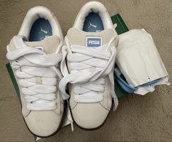 Baskets Puma Suede Classic beige/bleu, T.39, neuves, été 202