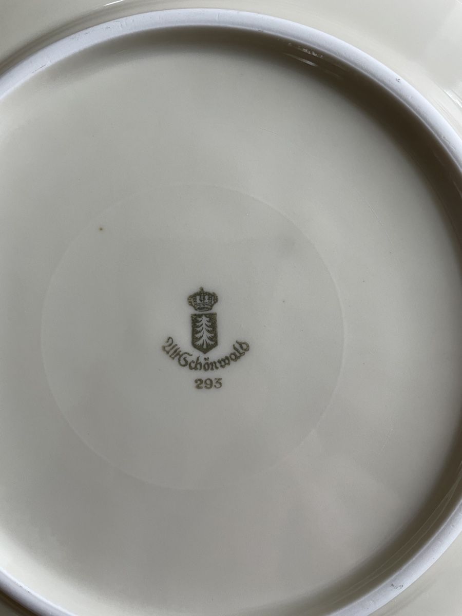 Piatti: 5 Dessertteller, Schönwald, Goldrand – Usato da Gelterkinden venduto da highfligh 2