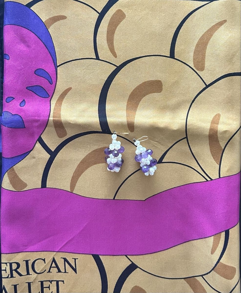 Orecchini pendenti & Orecchini a lobo: Beautiful Amethyst and Pearl Beaded Dangle Earrings – Nuovo (secondo la descrizione) da Neuchâtel venduto da izo_55gm 1