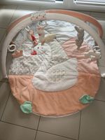Fehn Baby Spieldecke mit Spielbogen im Schwanenmotiv