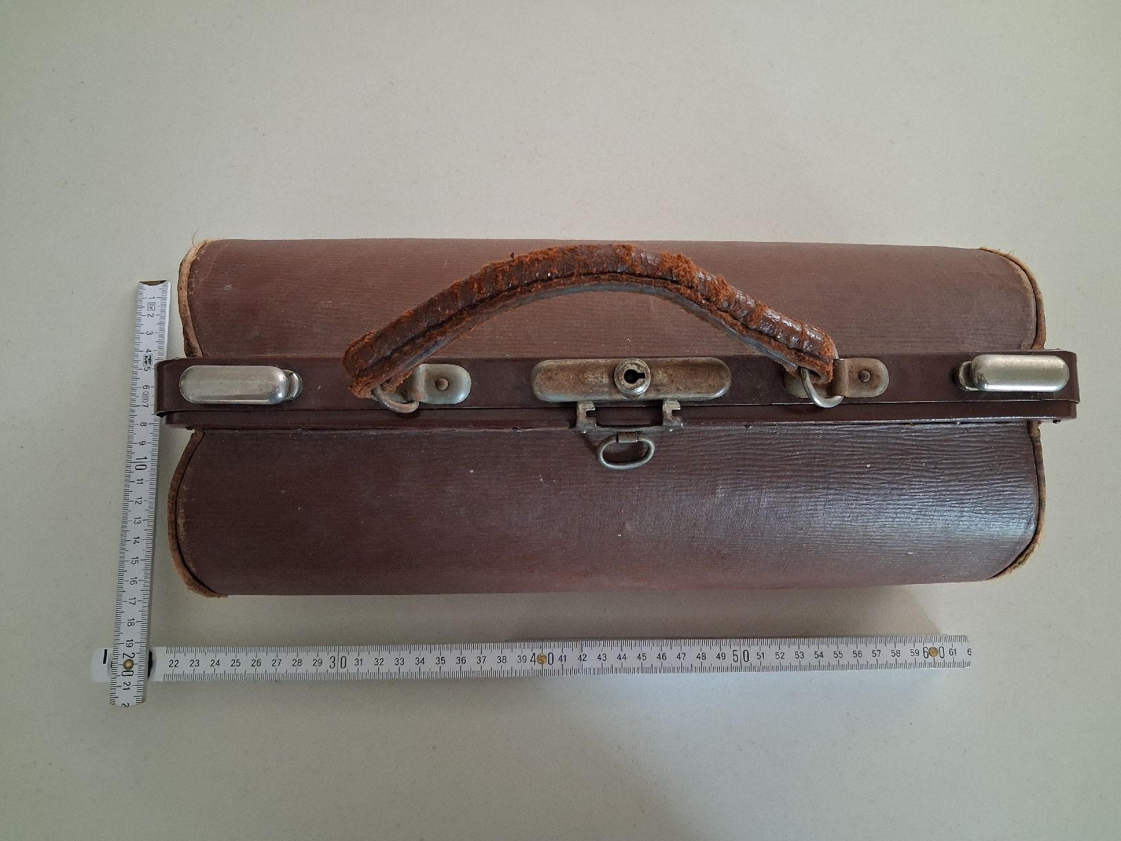Valigie: Koffer braun Leder Vintage – Usato da Zollikon venduto da Schurti83 3