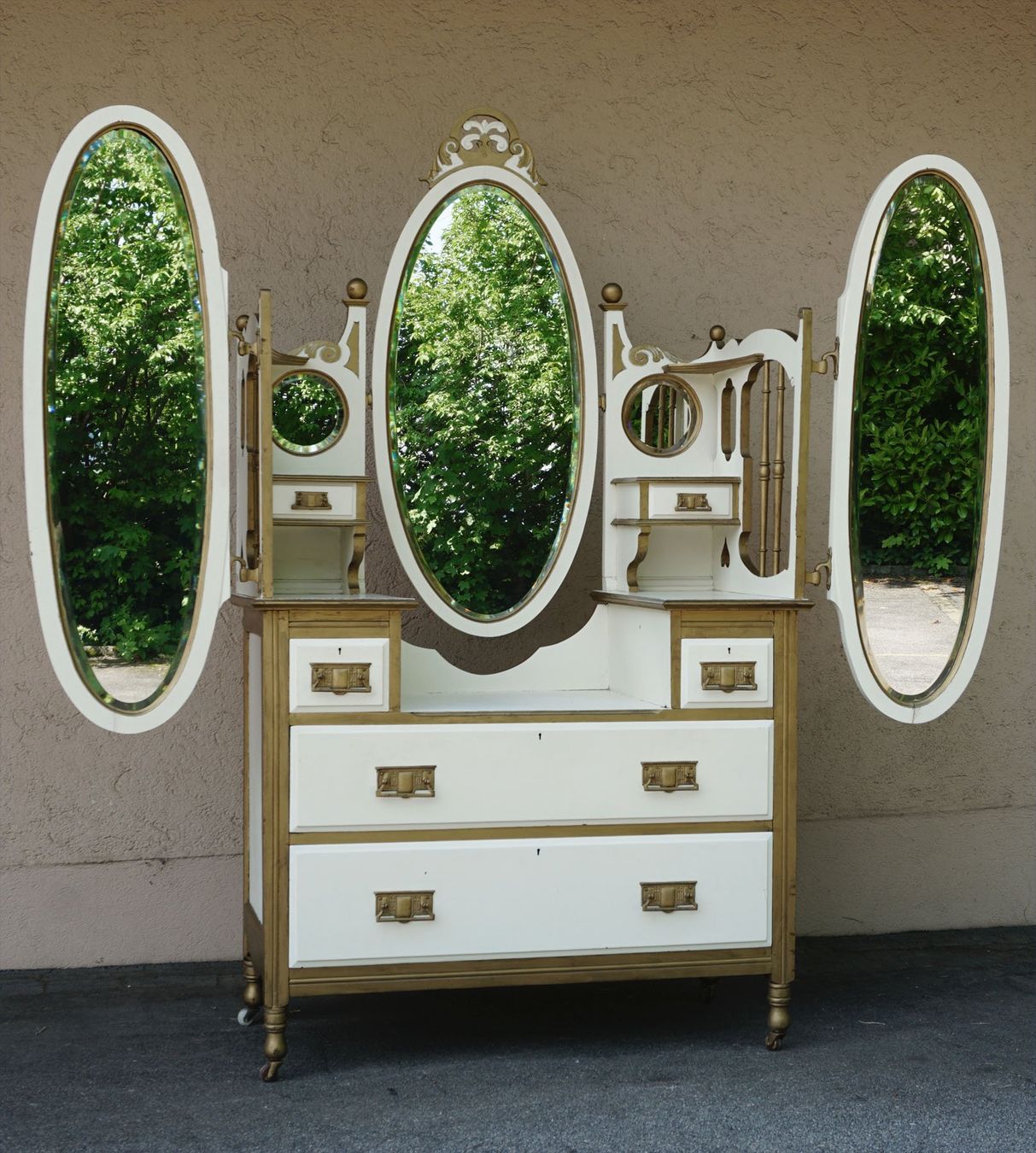 Kommoden: spezielle antike Shabby Chic Spiegel Kommode – Gebraucht aus Meggen von Trouvaillen 1