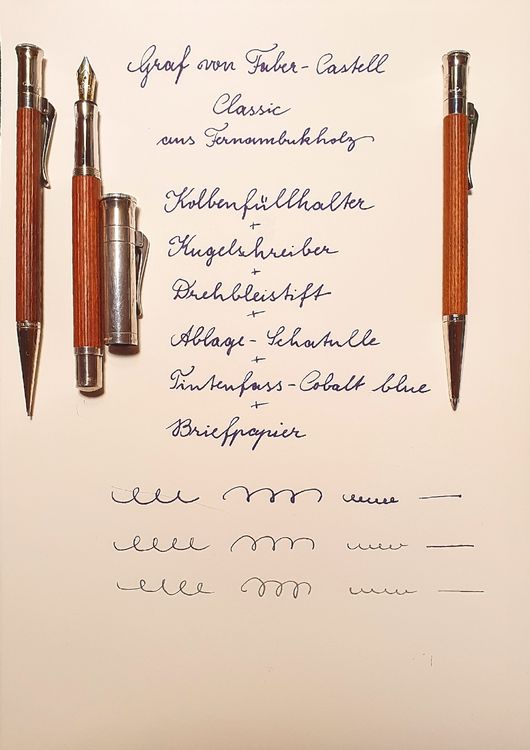 GRAF von FABER-CASTELL Pernambuco Schreib-Set, 6-teilig