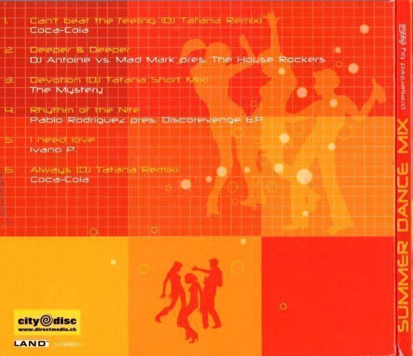 CD: Summer Dance Mix (Coca Cola/DJ TATANA) – Nuovo e nell'imballaggio originale da Zürich venduto da Raz88 1