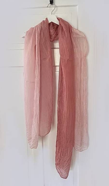 Foulard & Sciarpe: Dekoratives Seidentuch mit rosa Verlauf – Usato da St.Gallen venduto da cbr_5mvv 1