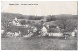 Beurnevésin vue generale Frontière Franco - Suisse