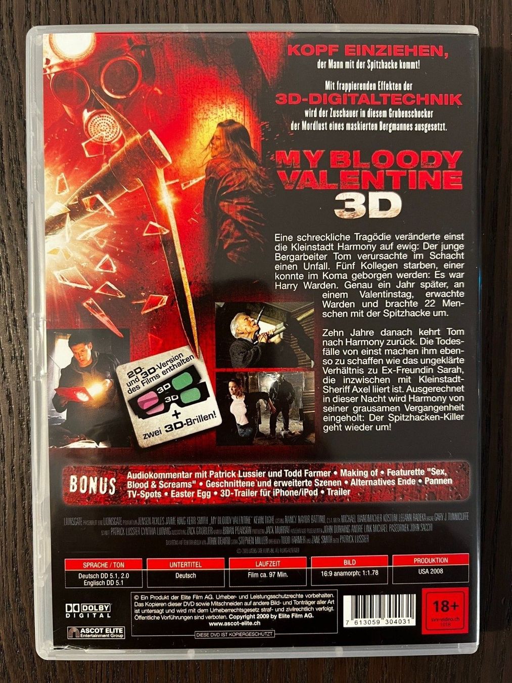 Alle DVDs: My Bloody Valentine 3D – Gebraucht aus Zürich von FilmFreunde 1