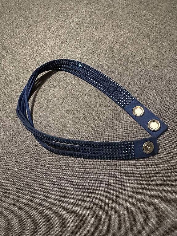 Bracciali & Braccialetti: Bracelet strass bleu Swarovski – Usato da La Rippe venduto da jpu_z5ql 2