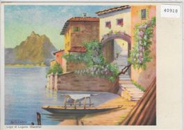 Lago di Lugano (Gandria) Künstlerkarte