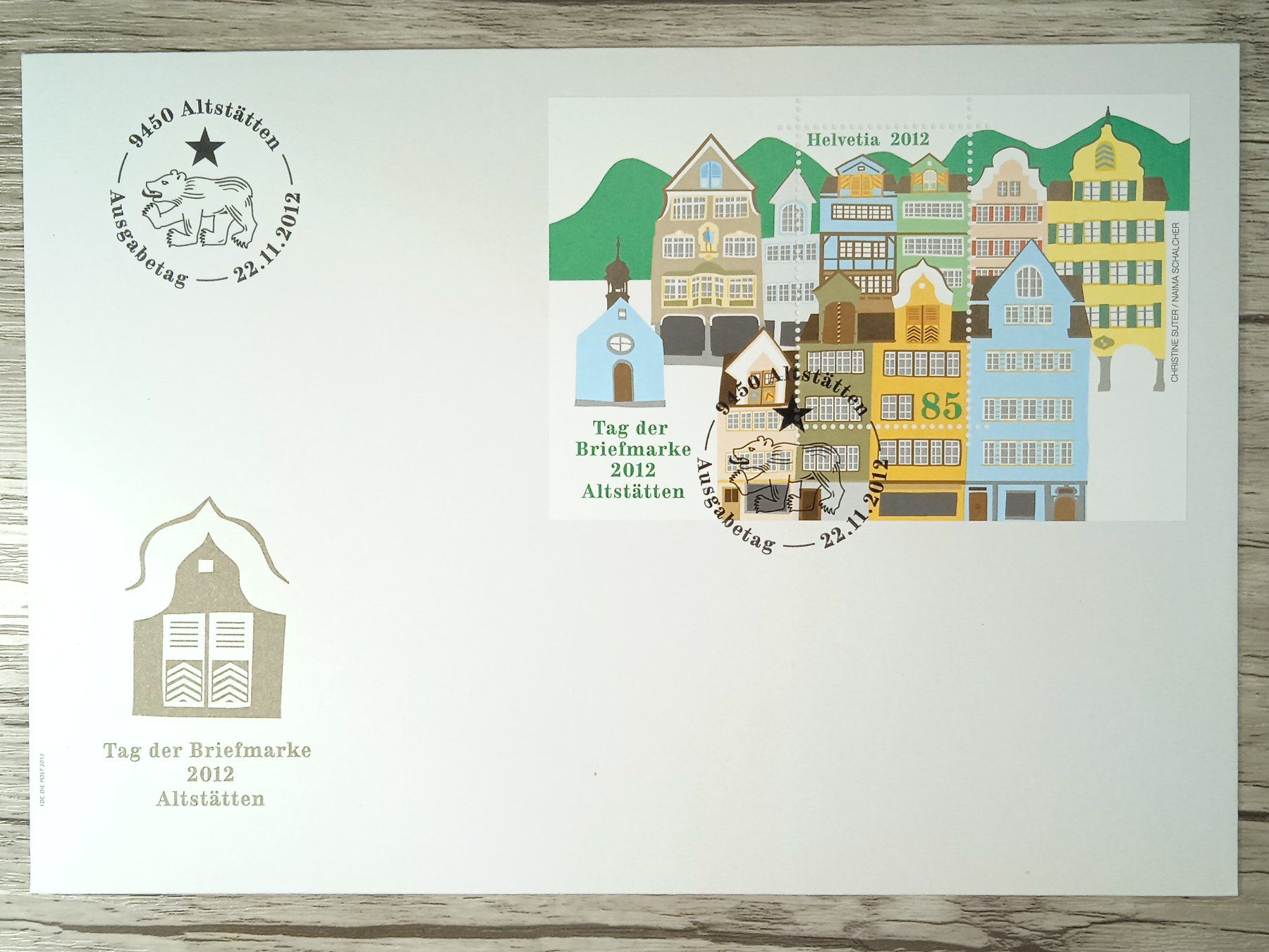 Tutti i francobolli: TR12 Enveloppe + Timbre Suisse 2012 – Usato da Cousset venduto da Patrick_Collections