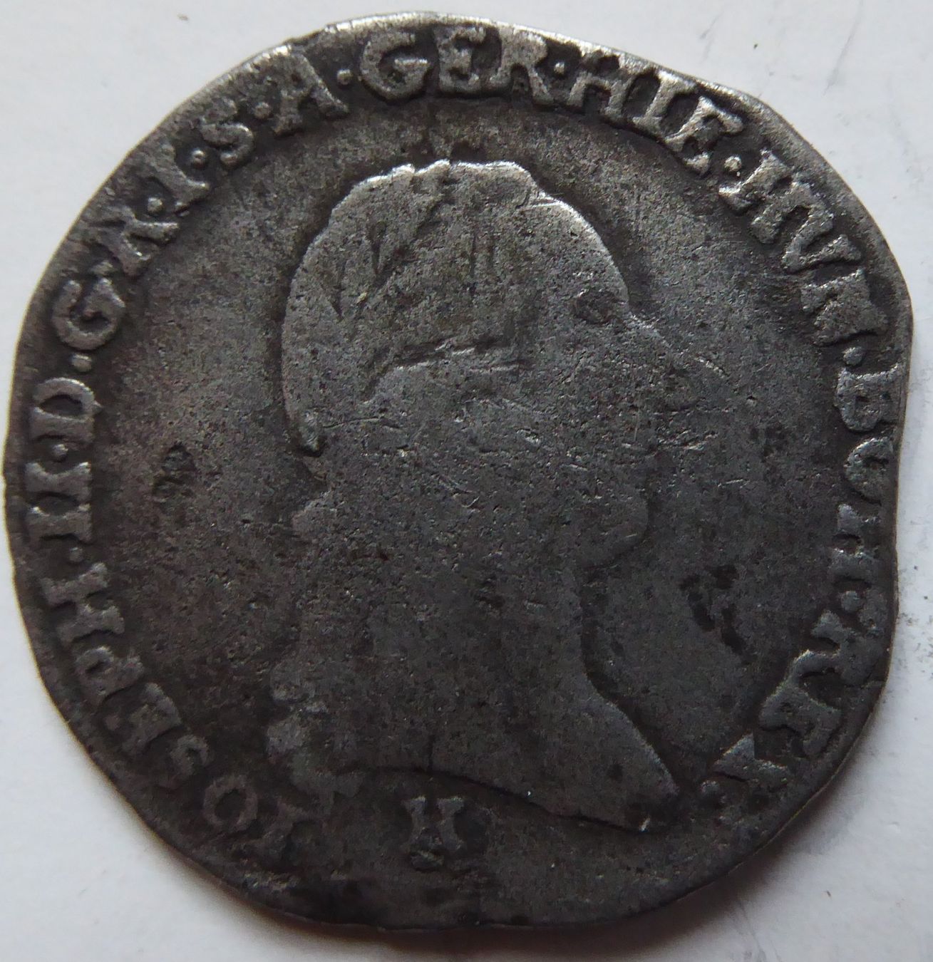 Alle Münzen: Austria Joseph II	¼ Krone	   Ag – Gebraucht aus Genève von man_b6xz