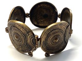 Vintage -Bronze-Armband JORMA LAINE, Finland 60 /70er Jahre