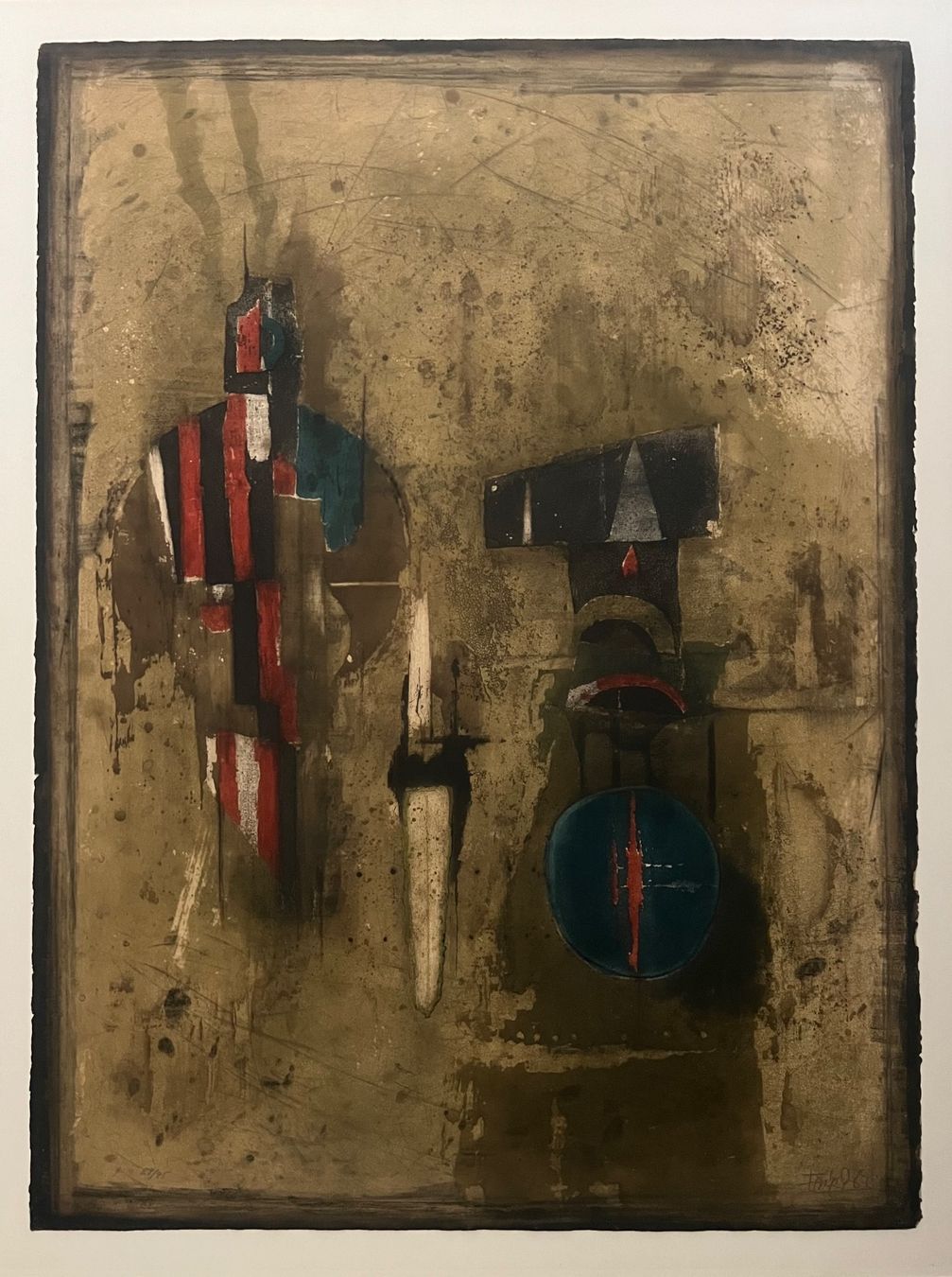 Grafica & Litografie: Johnny Friedlaender, handsigniert, nummeriert – Usato da Rain venduto da Pic-Ass