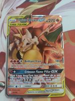 Pokemon Karte Charizard & Braixen GX 22/236 guter Zustand