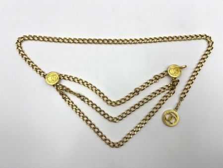 CHANEL Ketten Gürtel 3 Reihig ca. 90cm *T736