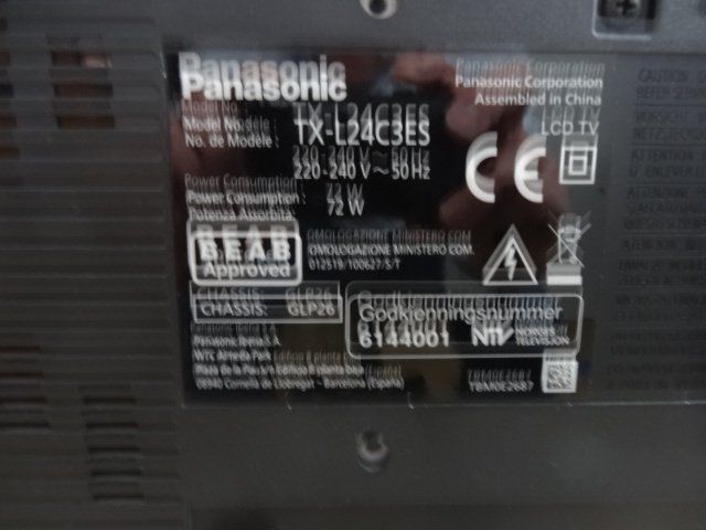 Panasonic Televisori: Panasonic TV  TX-L24 C3 ES – Usato da Affoltern am Albis venduto da Sennrtv 3