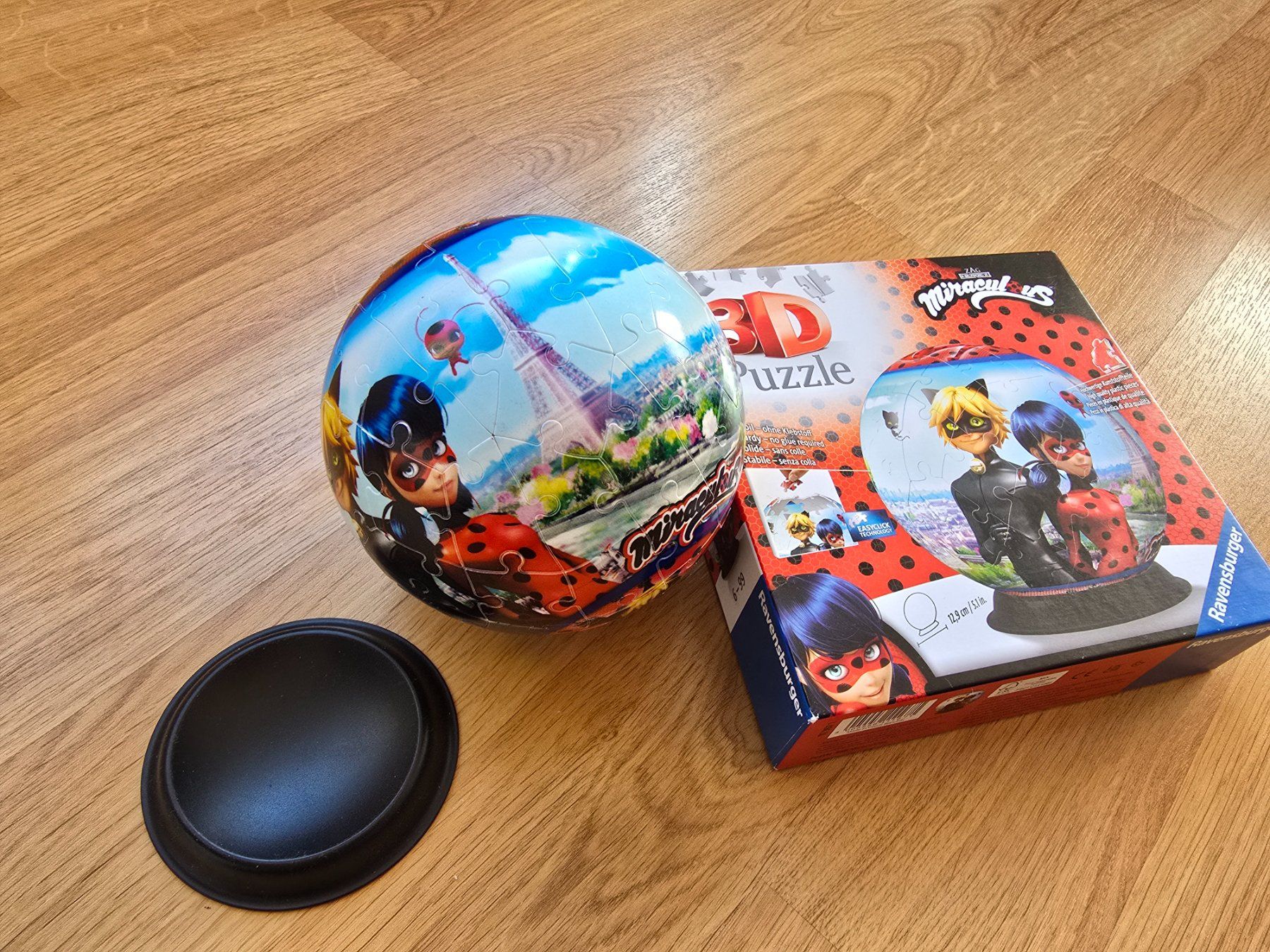 Ravensburger Puzzle: Miraculous Lady Bug / Cat Noir 3D Puzzle – Usato da Büttikon AG venduto da Amineah
