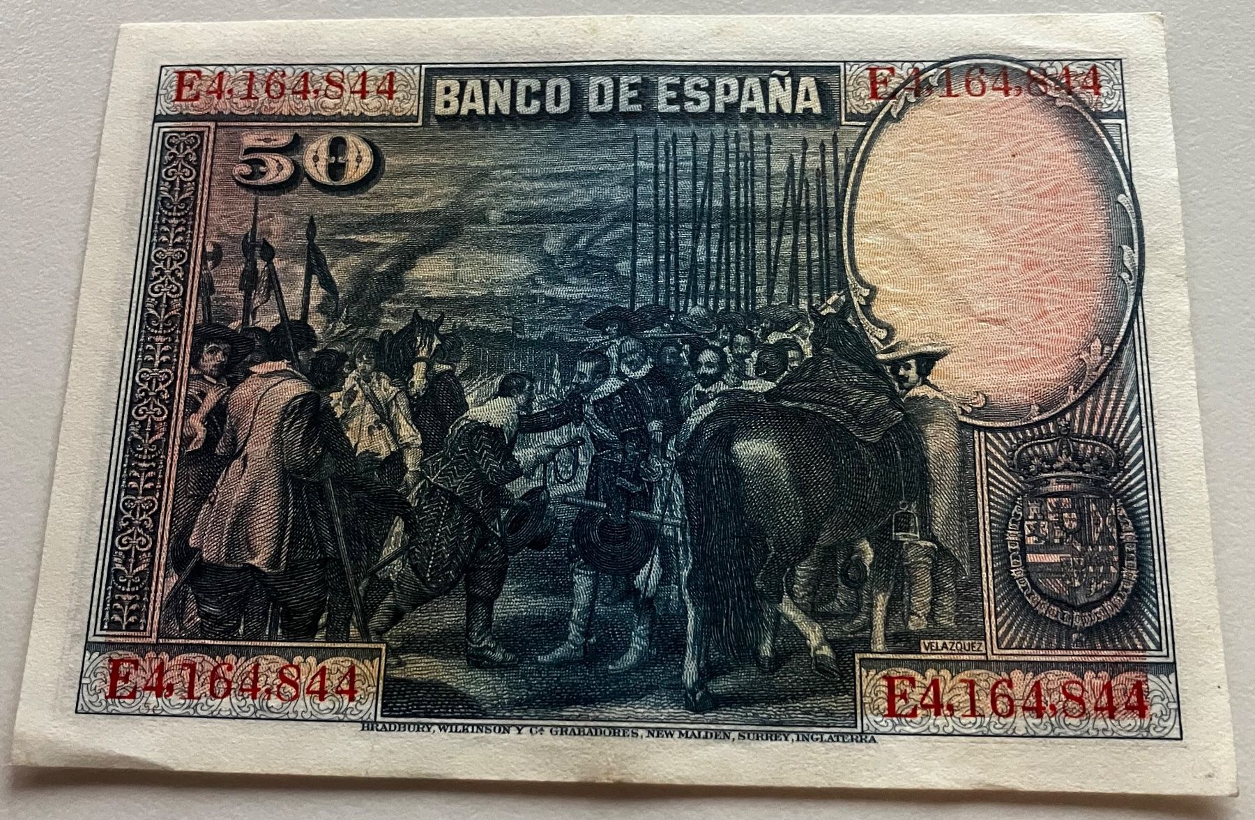 Banconote: Spanien 50 Pesetas 1928 – Usato da Algetshausen venduto da Carrhard 1