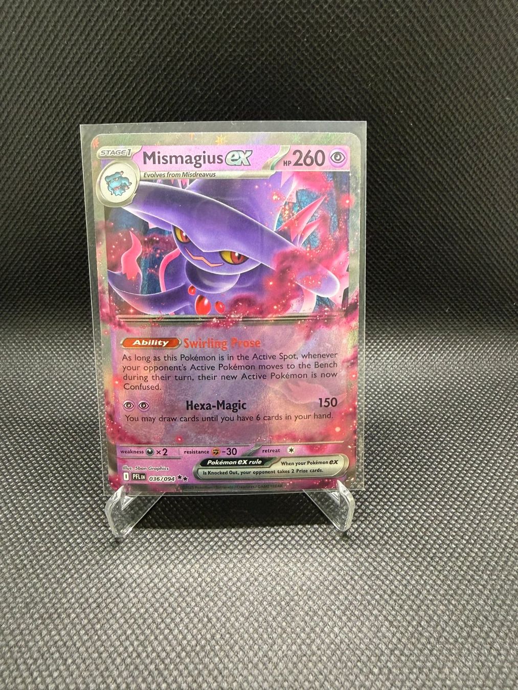 Pokémon Carte collezionabili: Pokemon Phantasmal Flames Mismagius ex 036/094 – Usato da Horn venduto da Chilldone